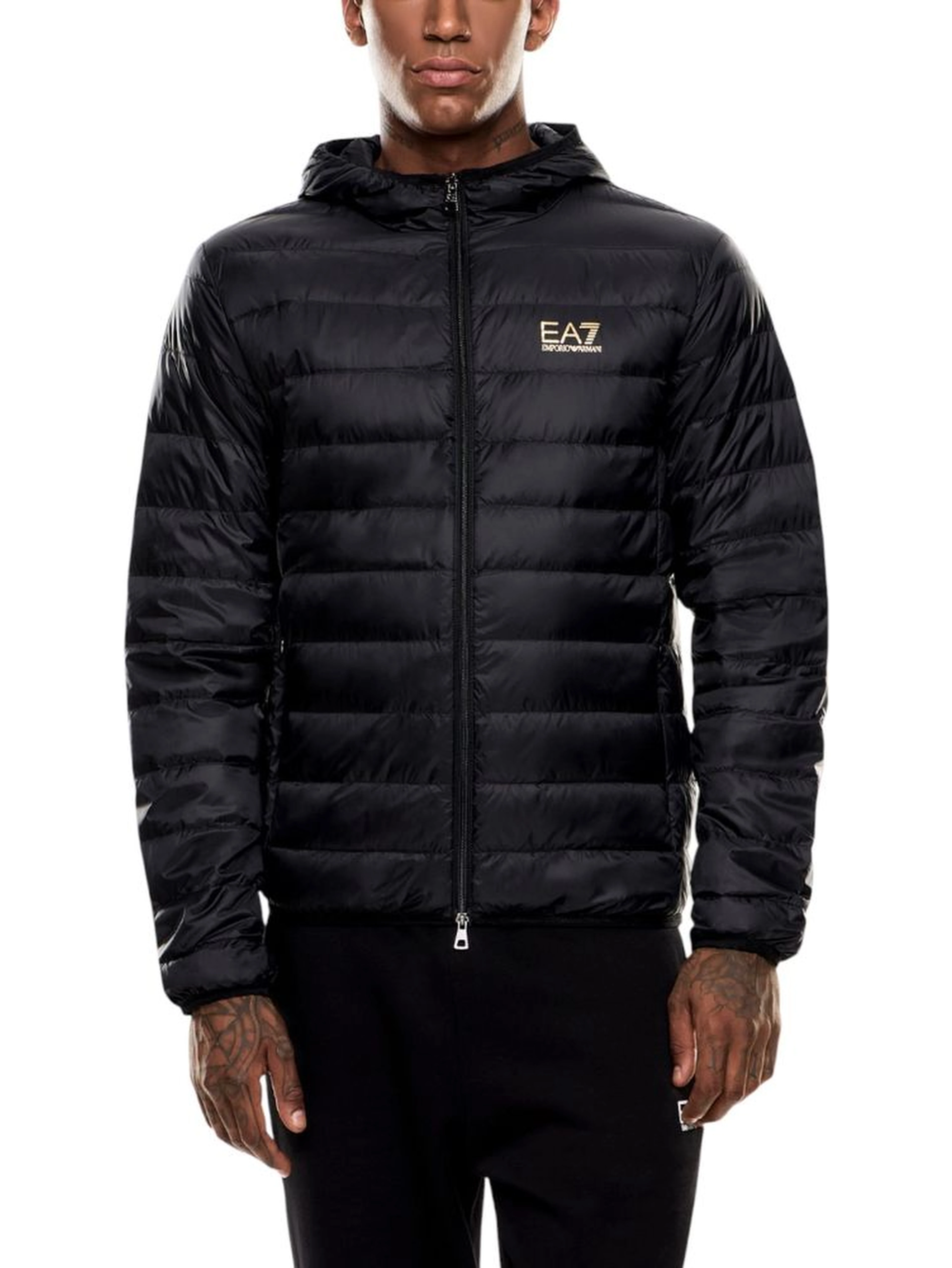 Bicolor Polyamide Full-Length Jacket