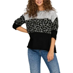 Gray Marabou Sweatshirt