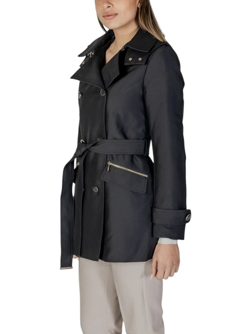 Black Polyester Parka