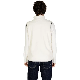 Cream Polyester Sleveless Jacket