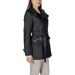 Black Polyester Parka