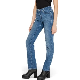 Blue Cotton Skinny Jeans