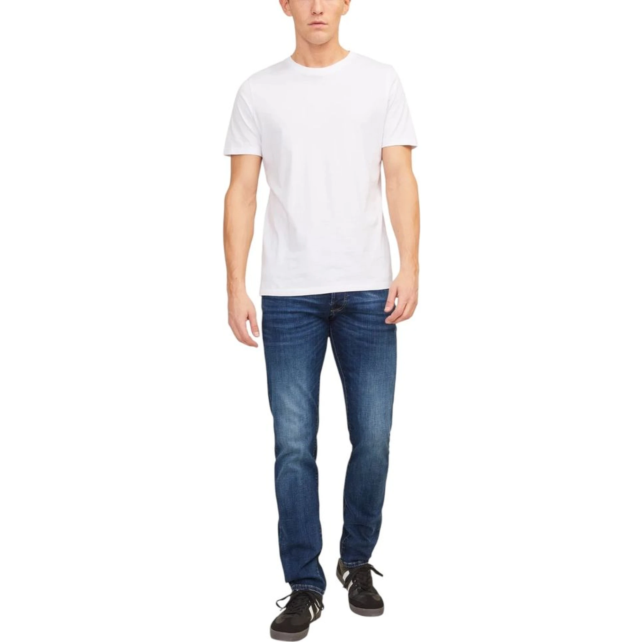Blue Cotton Relaxed Fit Jeans