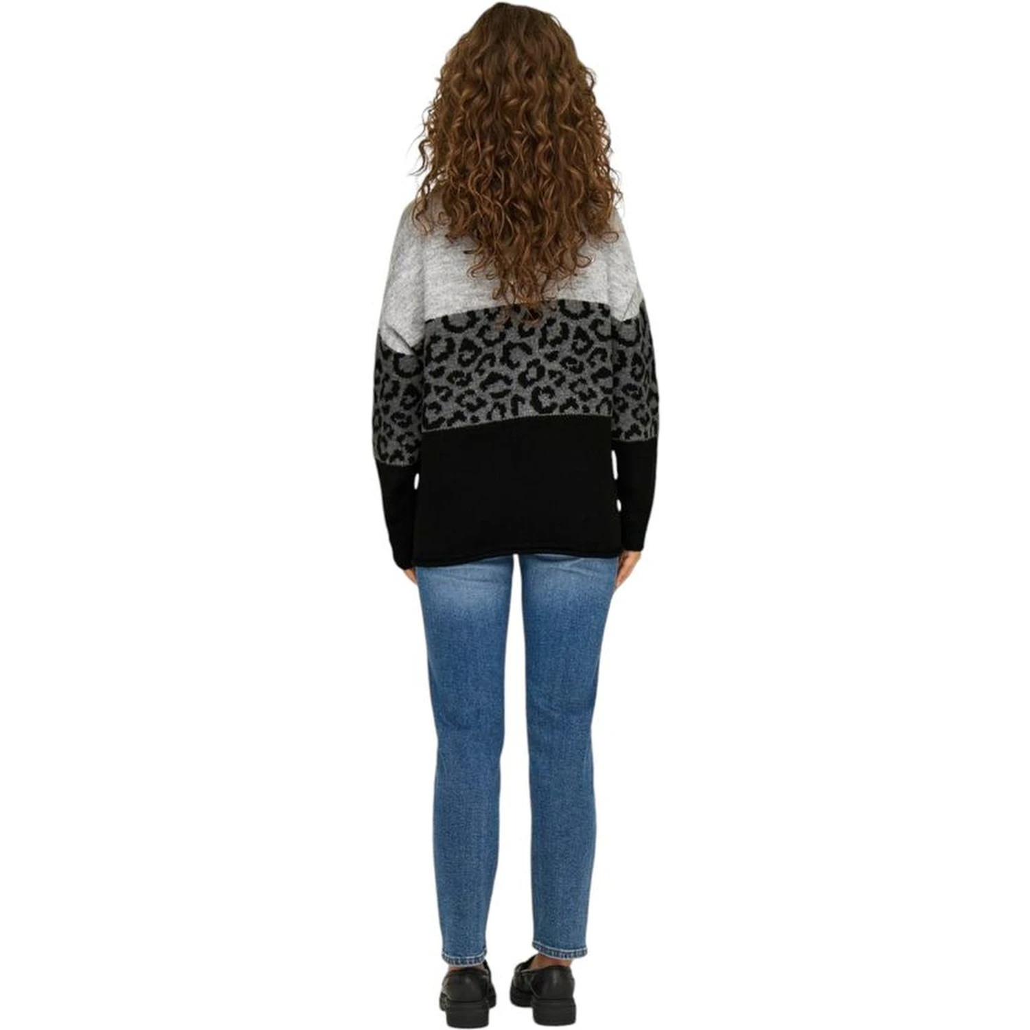 Gray Marabou Sweatshirt