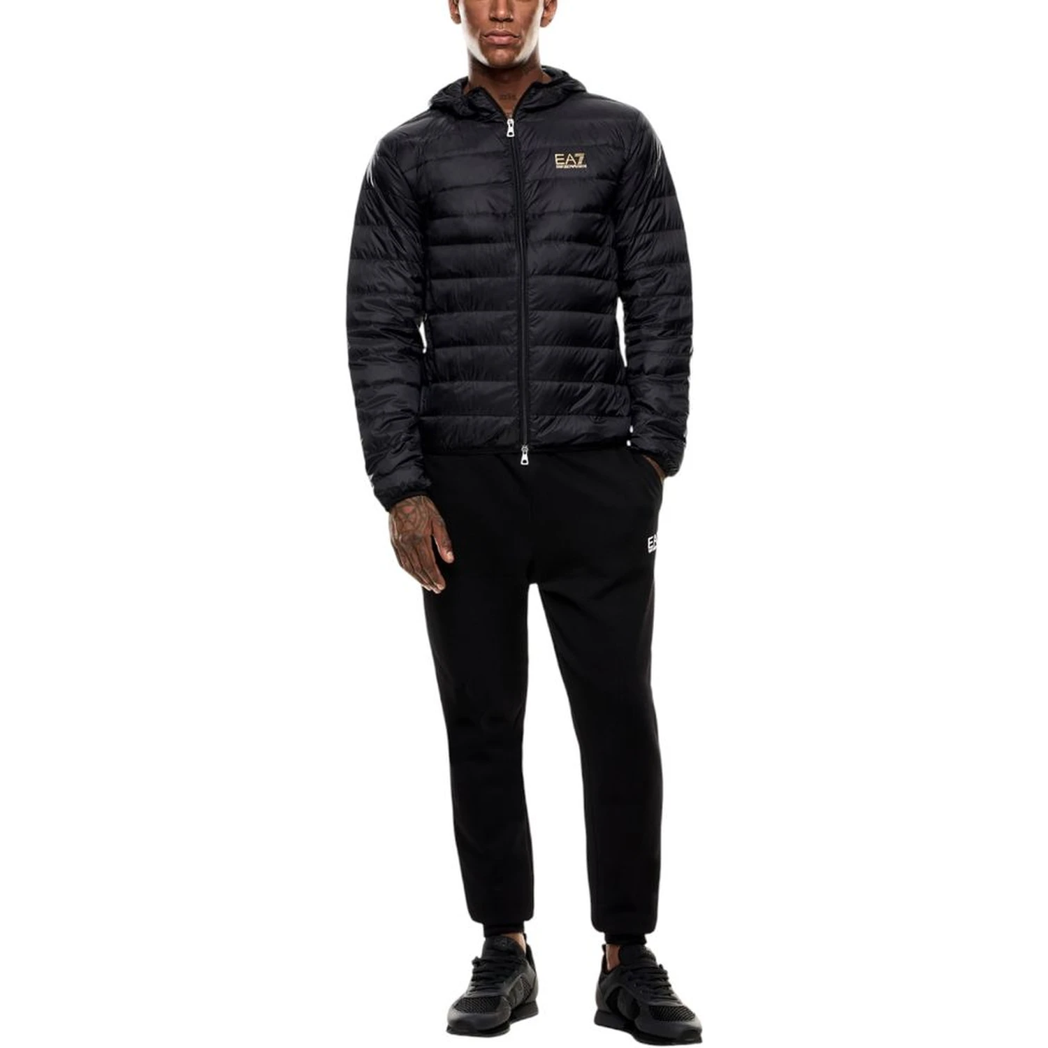 Bicolor Polyamide Full-Length Jacket