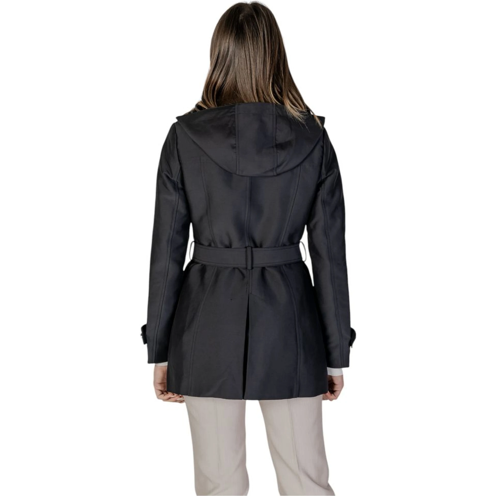 Black Polyester Parka