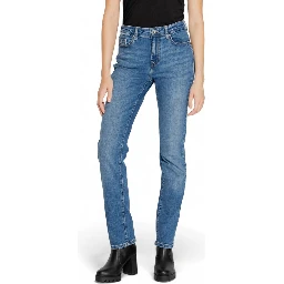 Blue Cotton Skinny Jeans