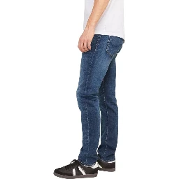 Blue Cotton Relaxed Fit Jeans