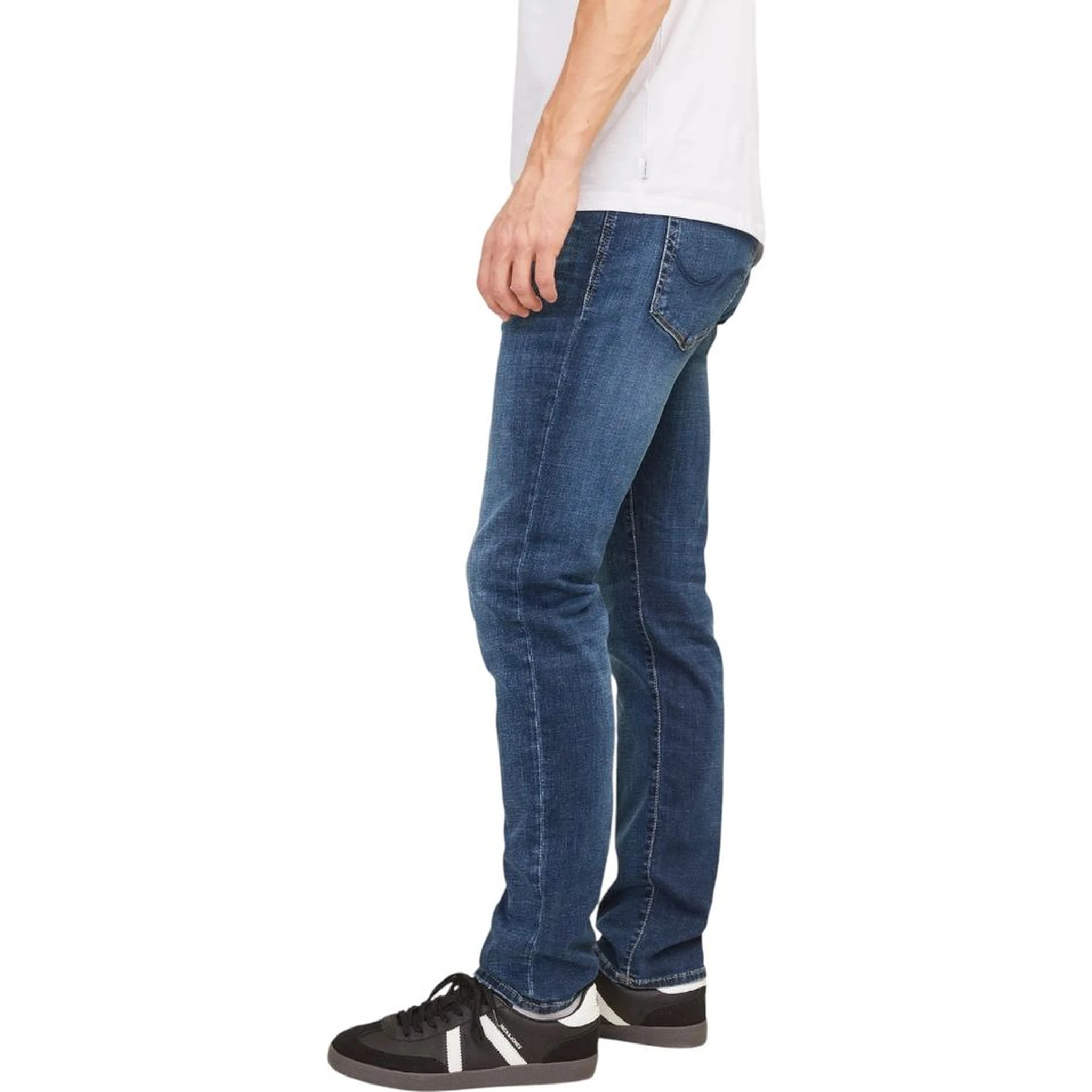 Blue Cotton Relaxed Fit Jeans