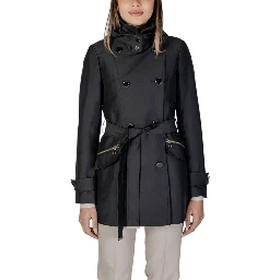 Black Polyester Parka