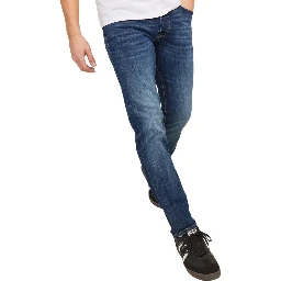 Blue Cotton Relaxed Fit Jeans