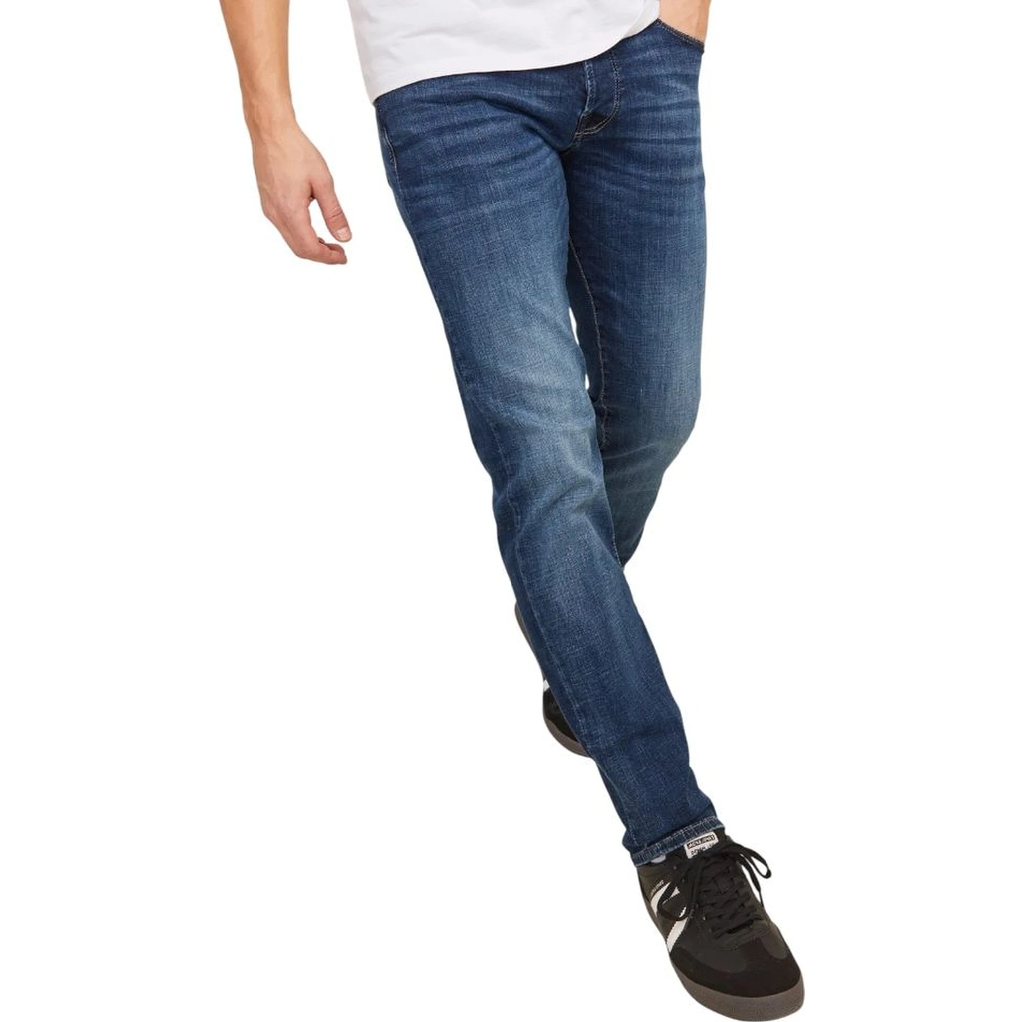 Blue Cotton Relaxed Fit Jeans