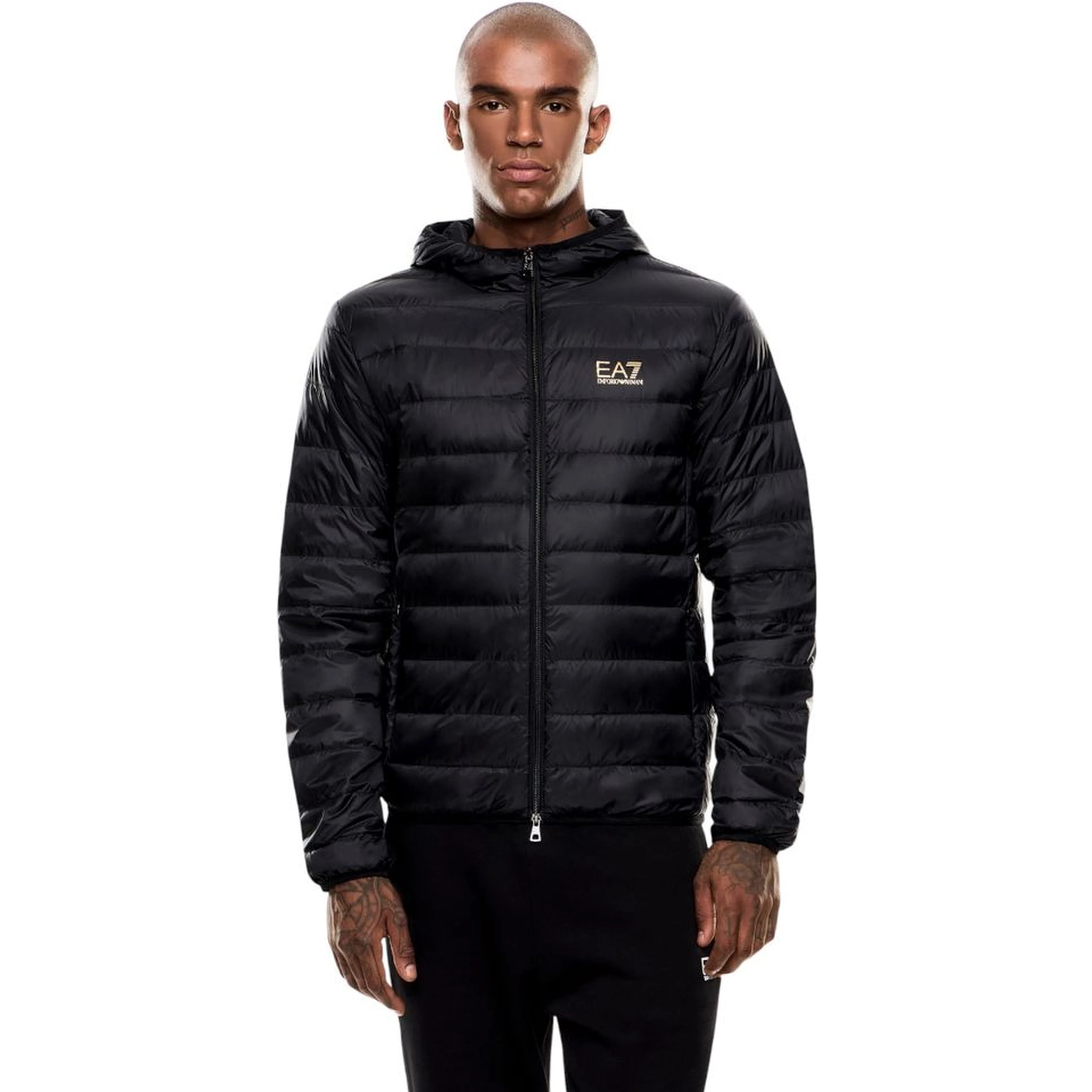 Bicolor Polyamide Full-Length Jacket