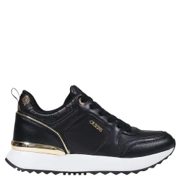 Black Polyethylene Low Top Sneakers