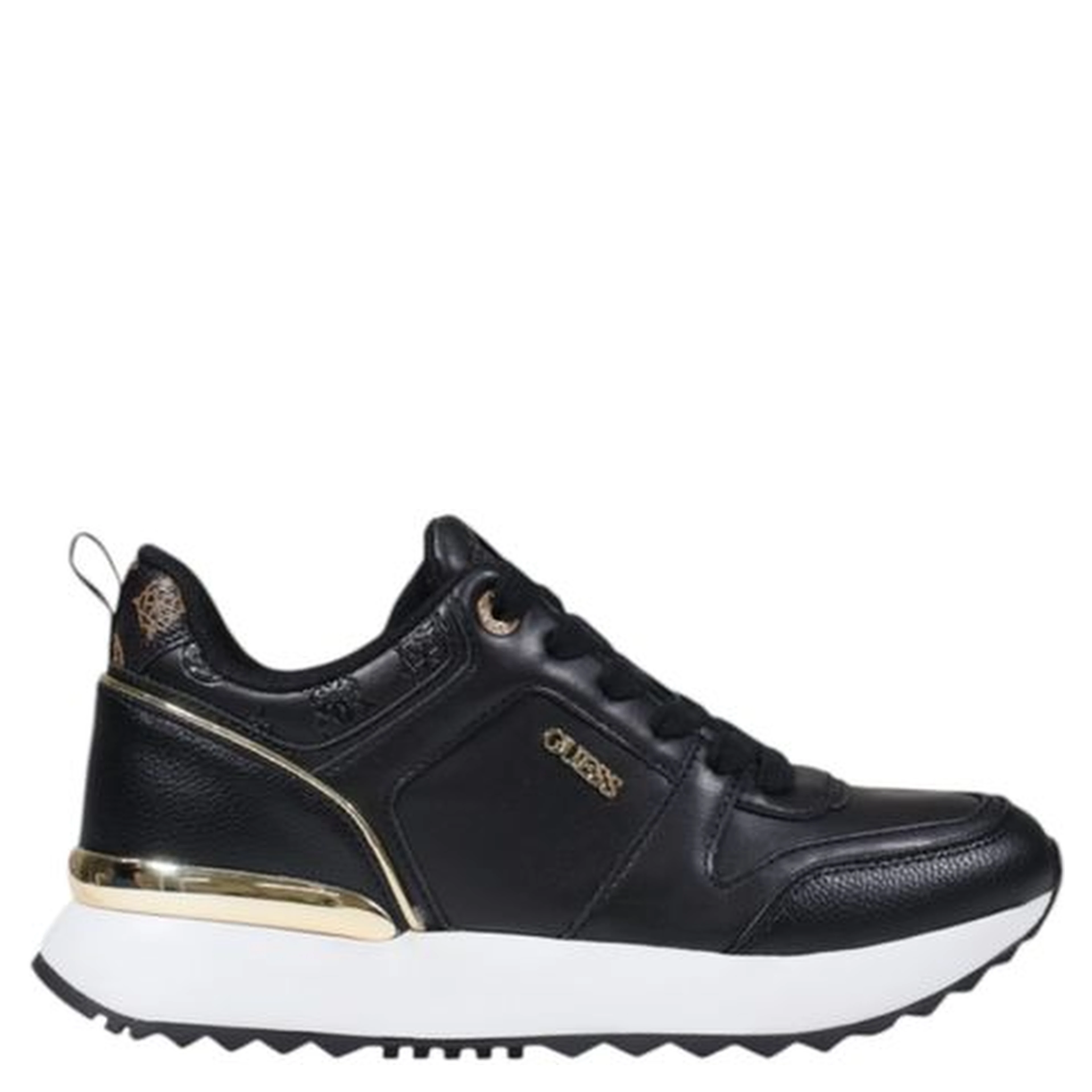 Black Polyethylene Low Top Sneakers