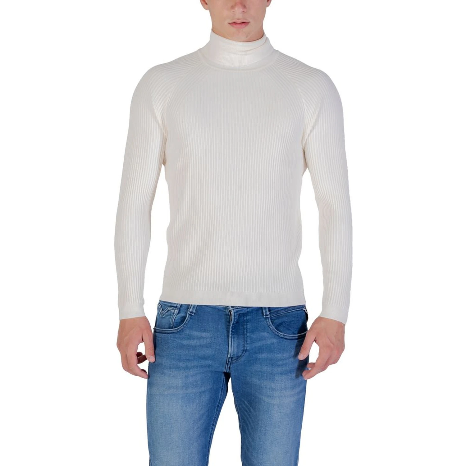 Cream Viscose Turtleneck