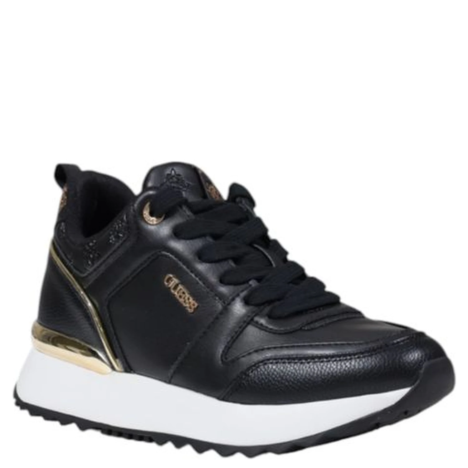 Black Polyethylene Low Top Sneakers