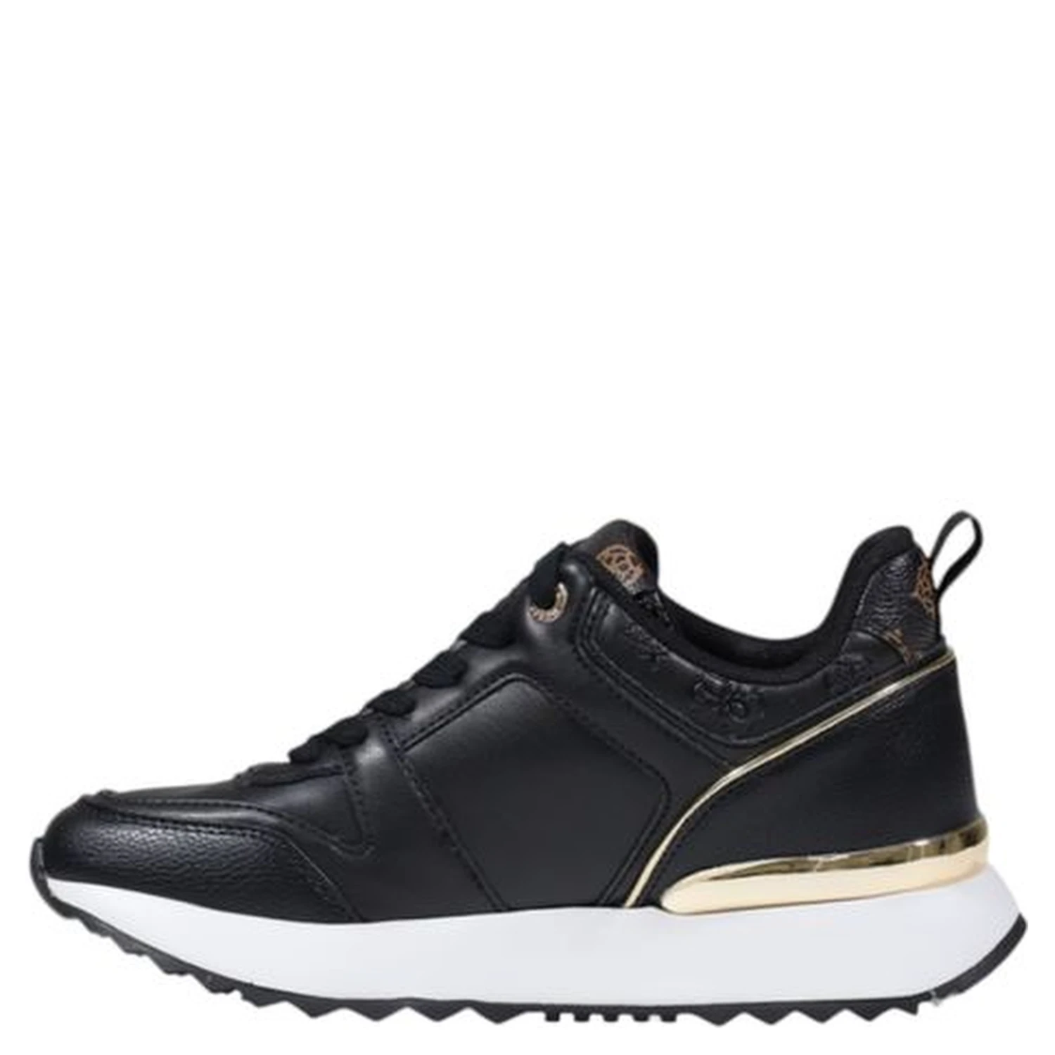 Black Polyethylene Low Top Sneakers