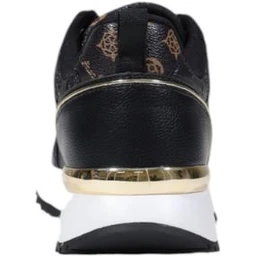 Black Polyethylene Low Top Sneakers