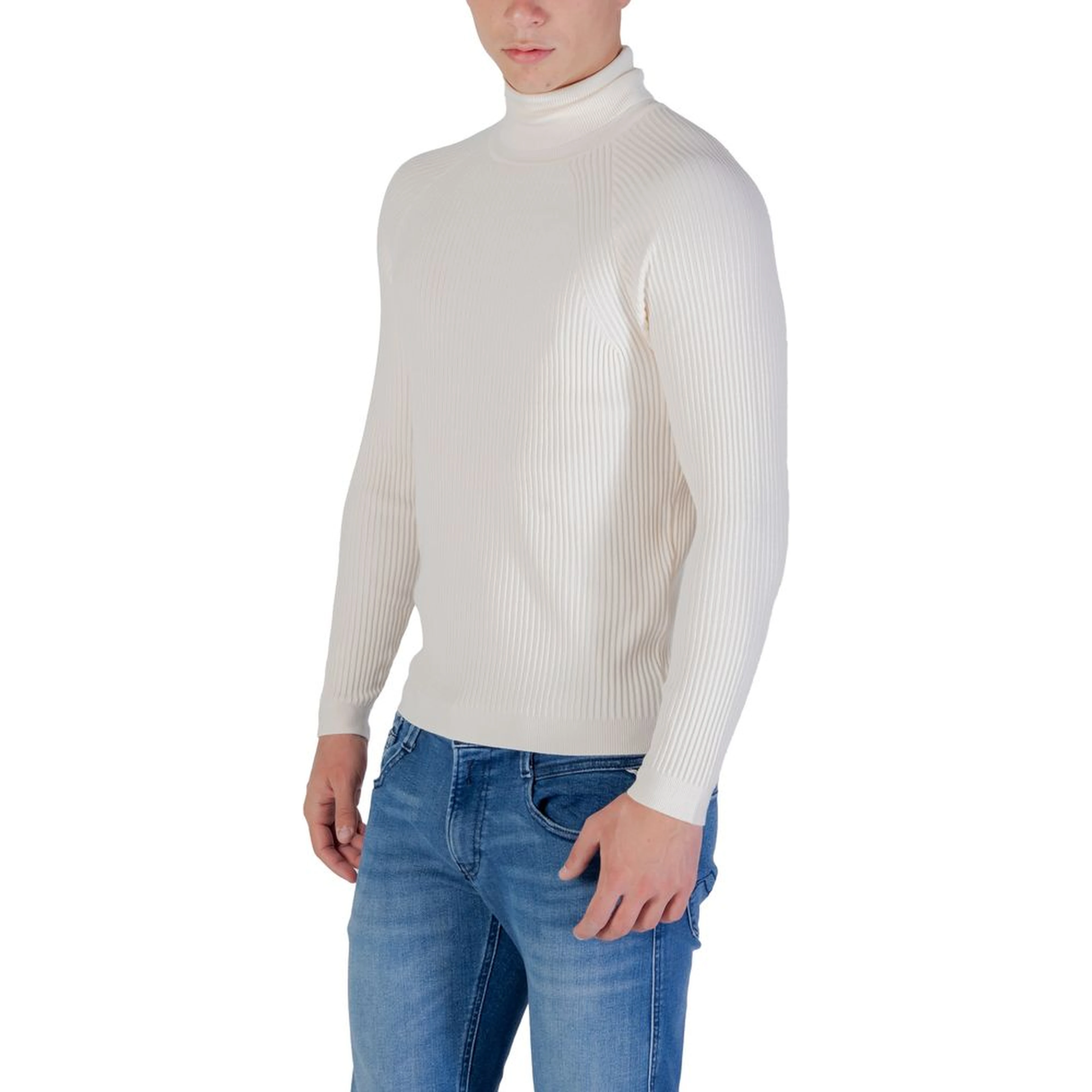 Cream Viscose Turtleneck