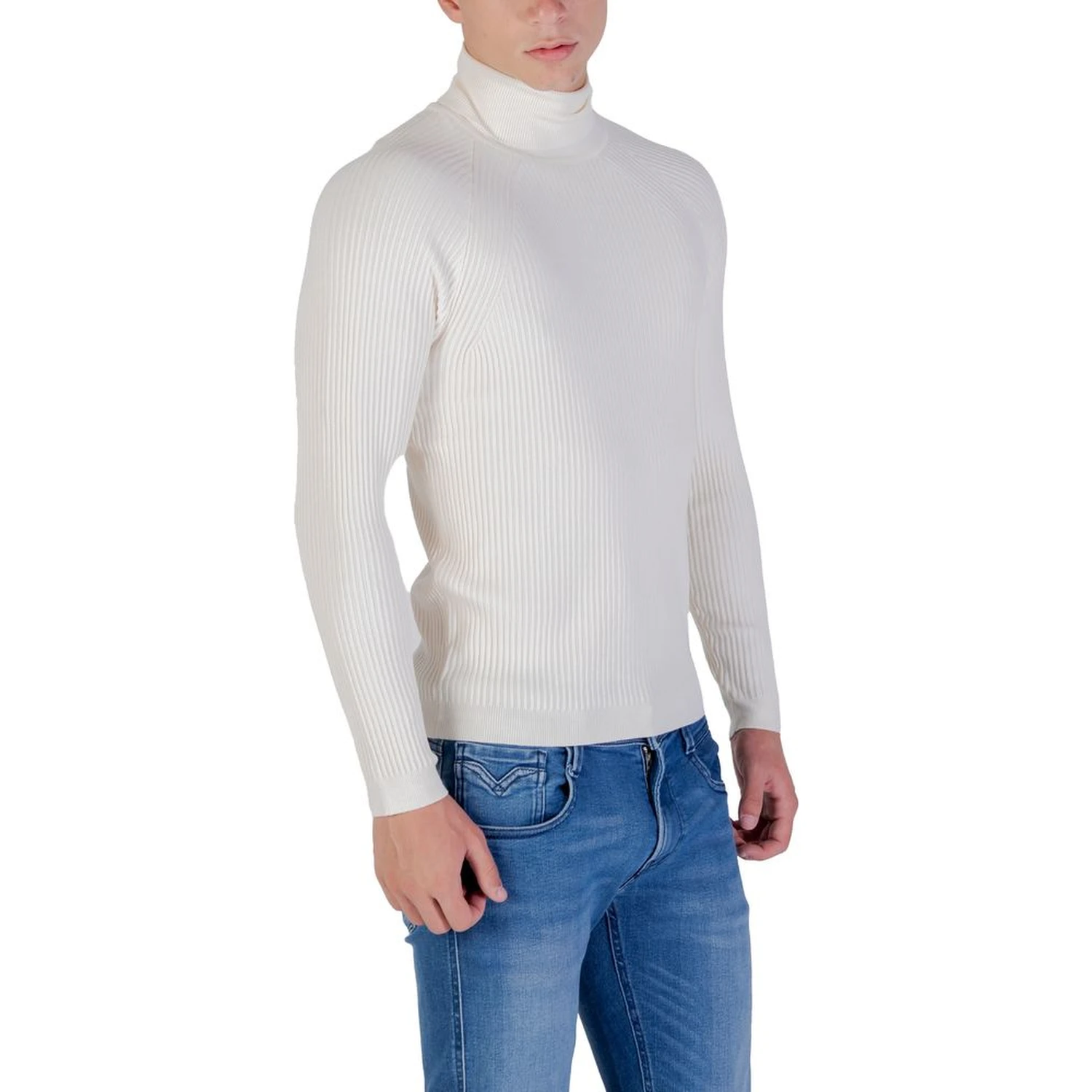 Cream Viscose Turtleneck