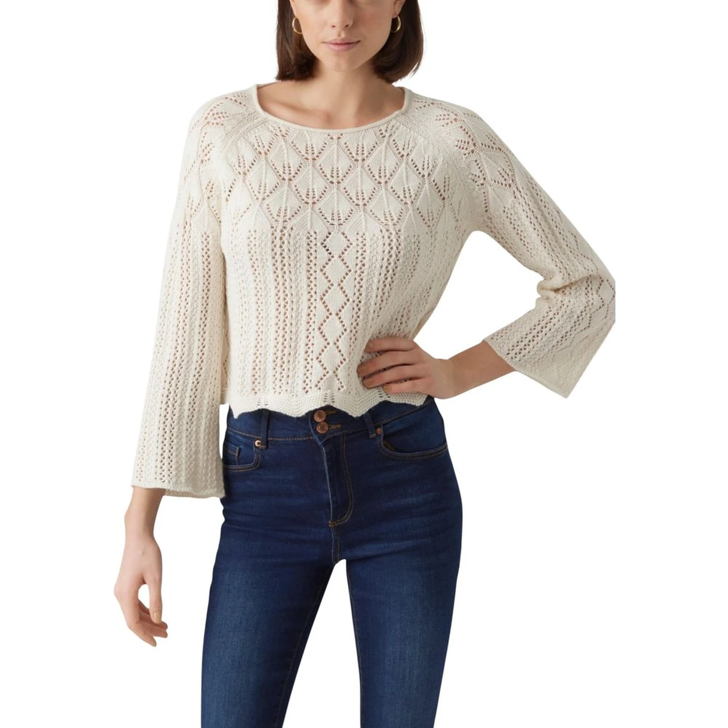 Beige Cotton Sweatshirt