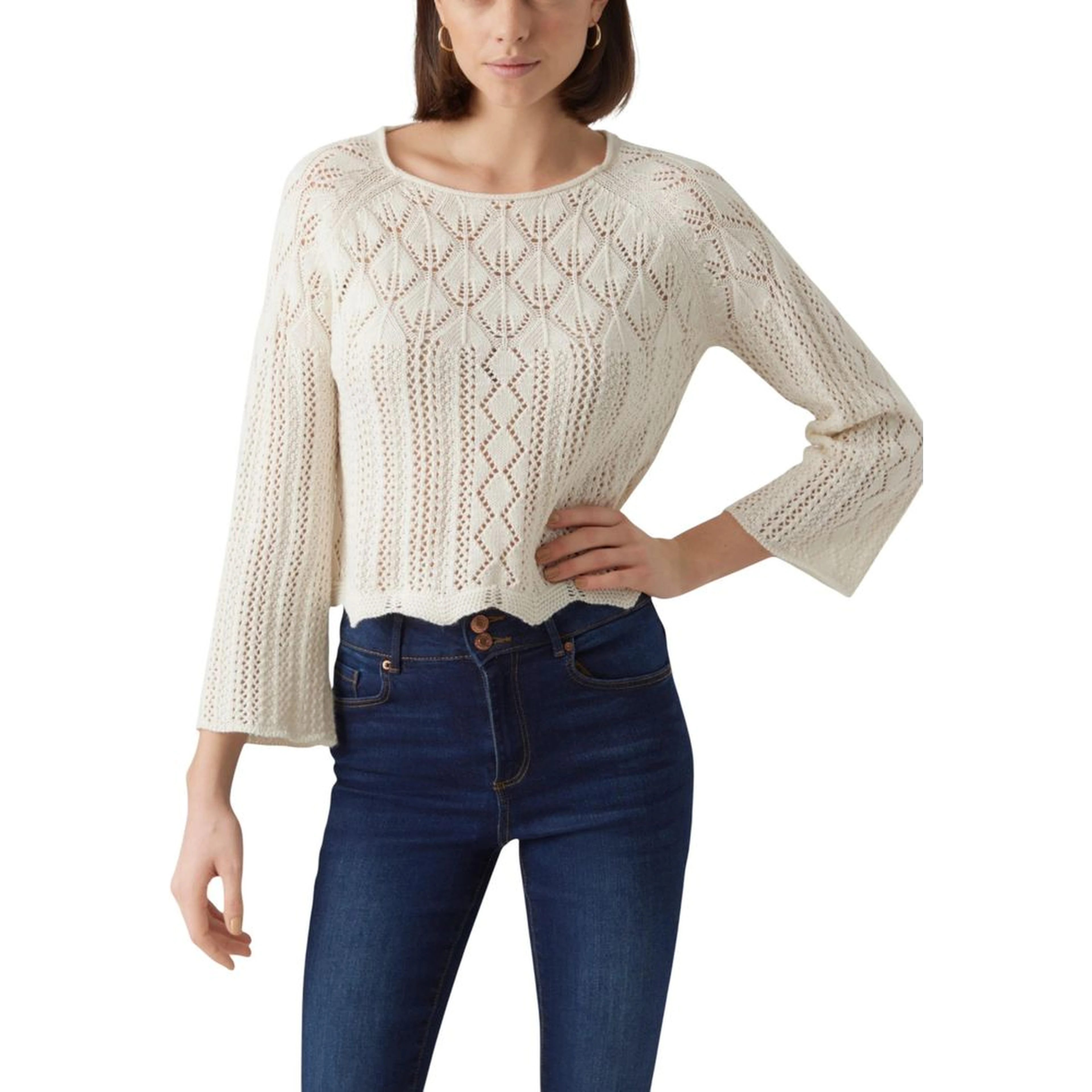 Beige Cotton Sweatshirt