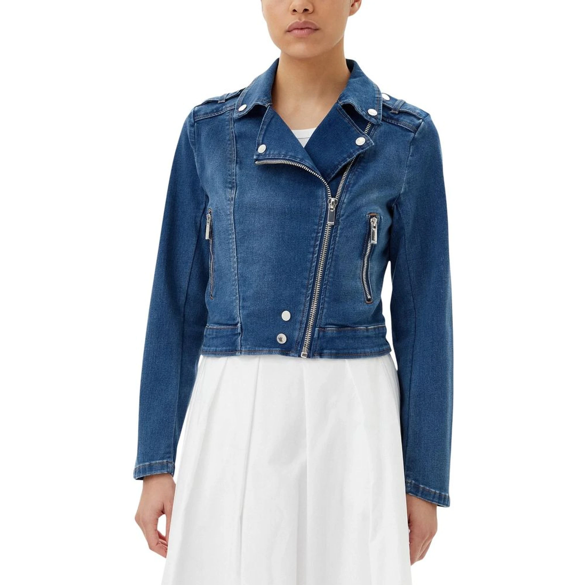 جاكيت جينز قطني أزرق