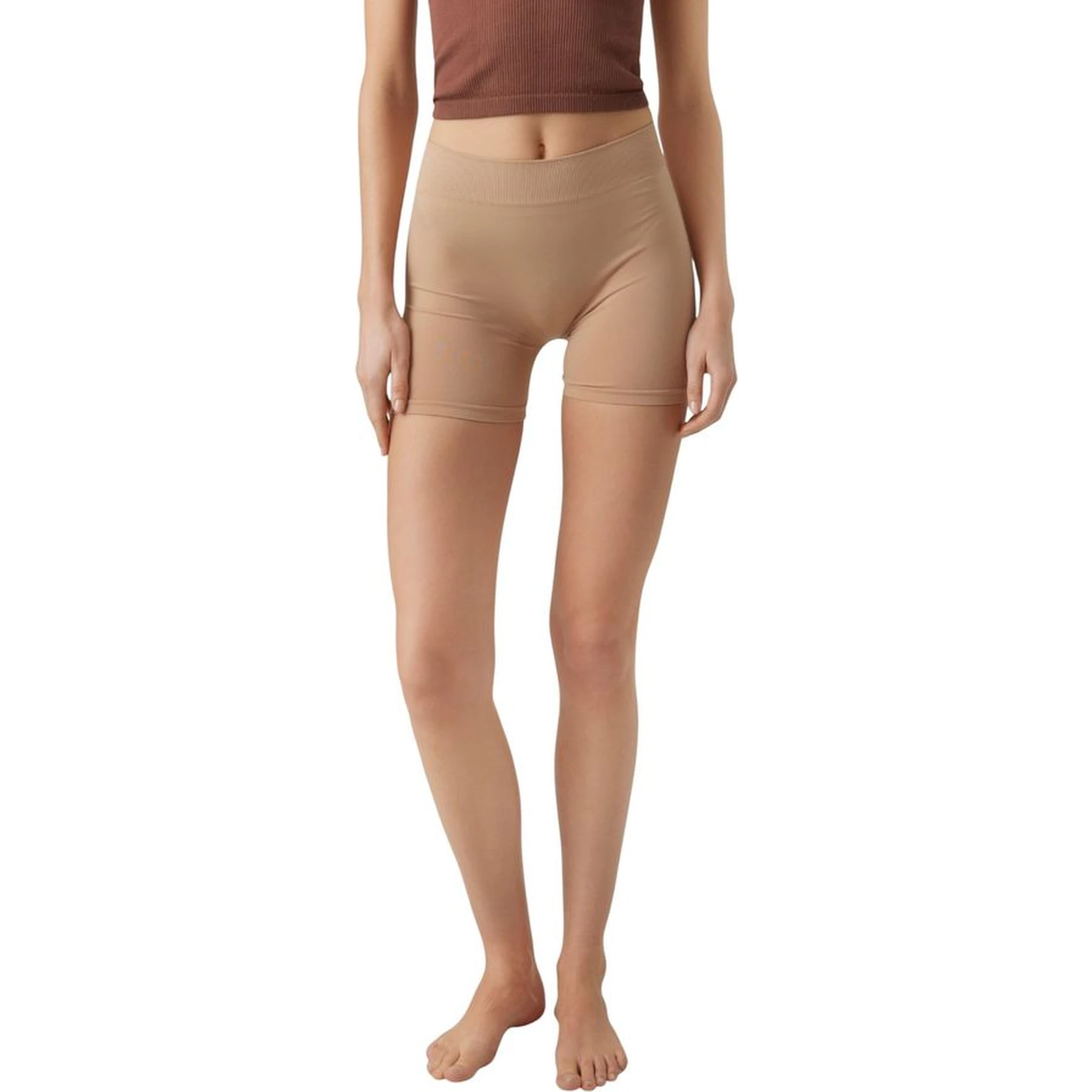 Beige Polyamide Shorts