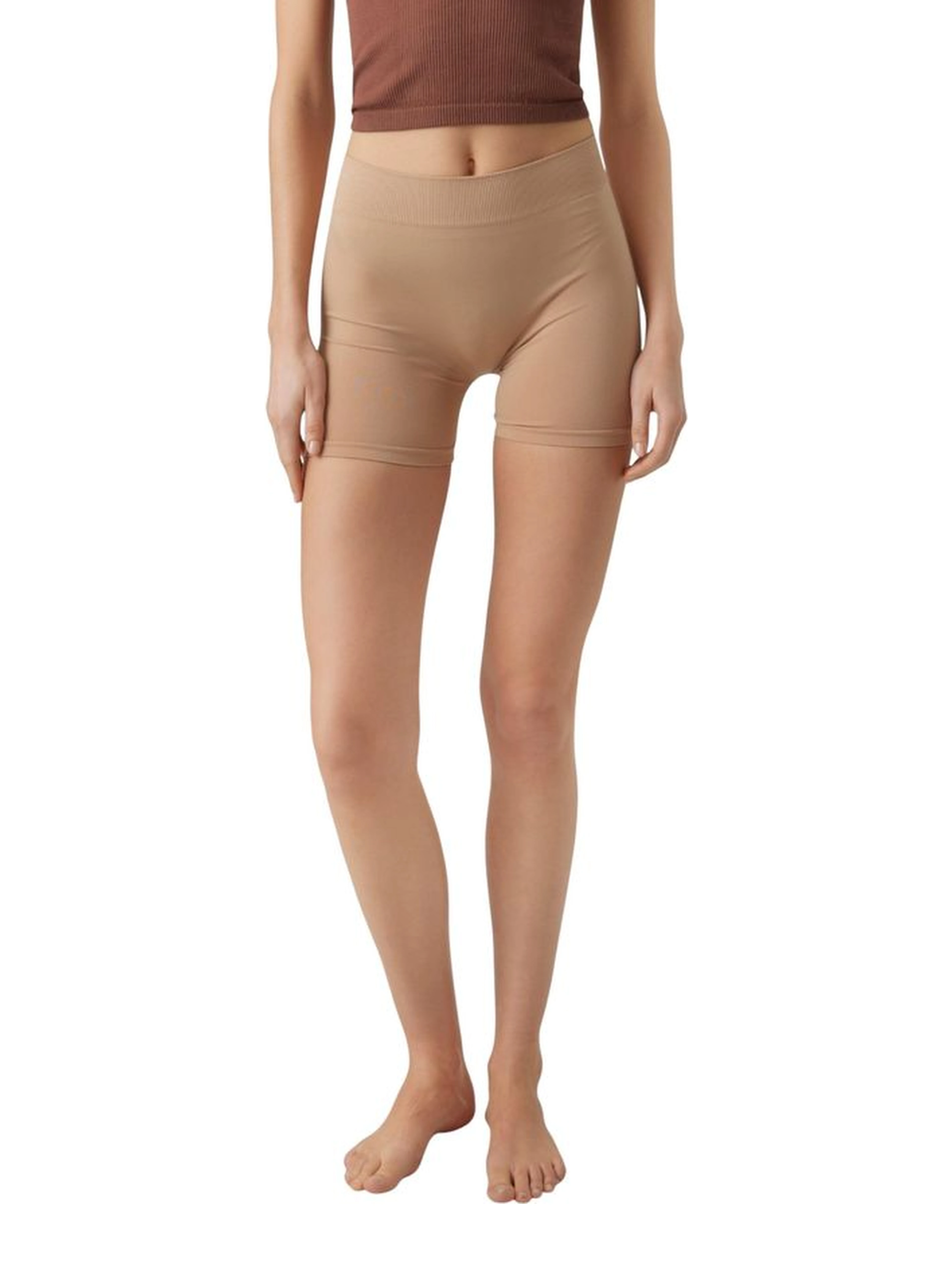 Beige Polyamide Shorts