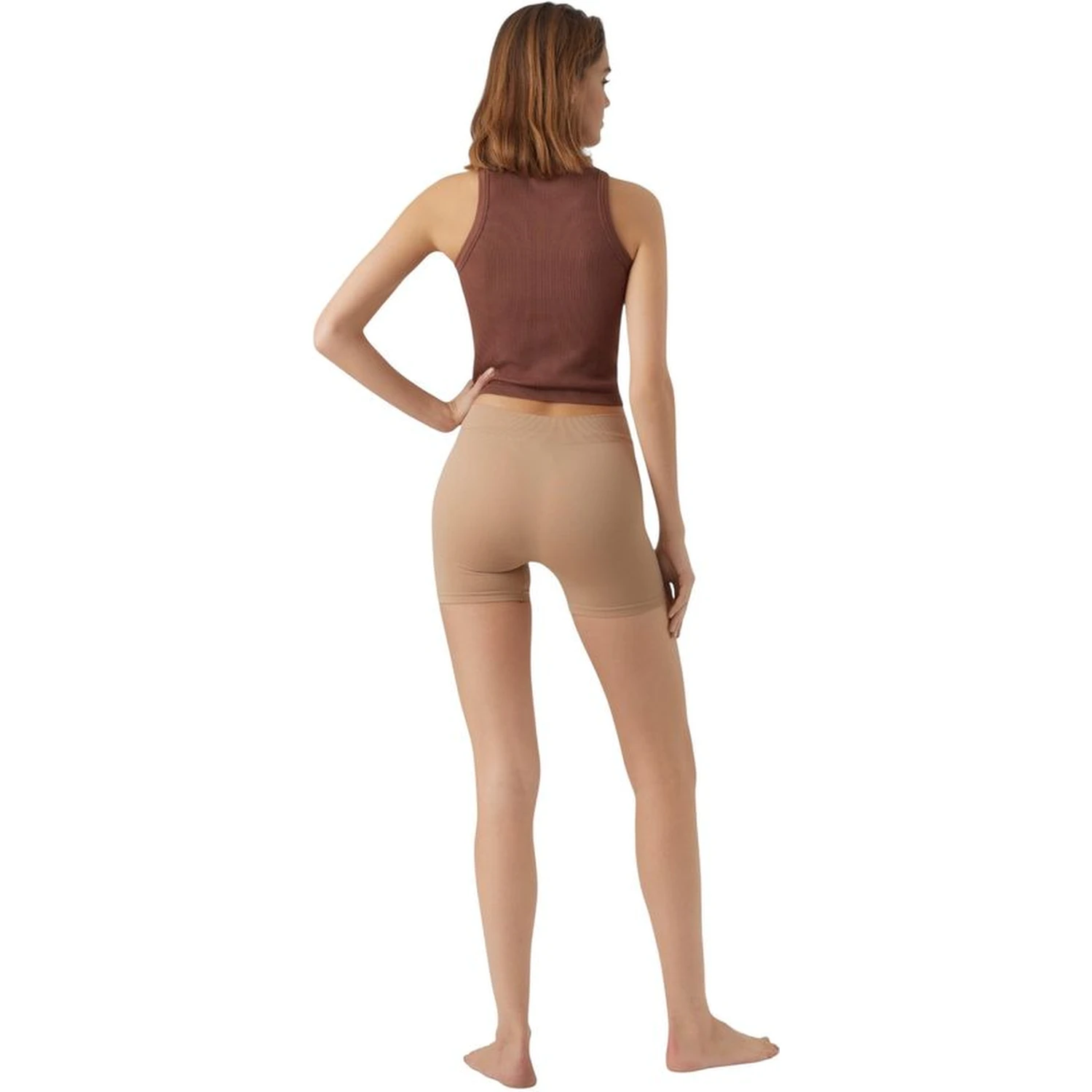 Beige Polyamide Shorts