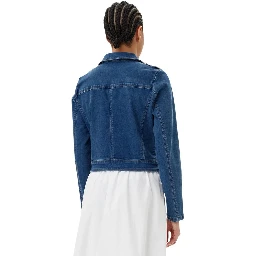 جاكيت جينز قطني أزرق