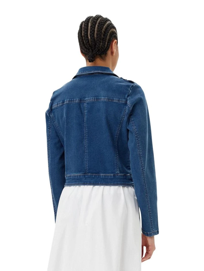 جاكيت جينز قطني أزرق