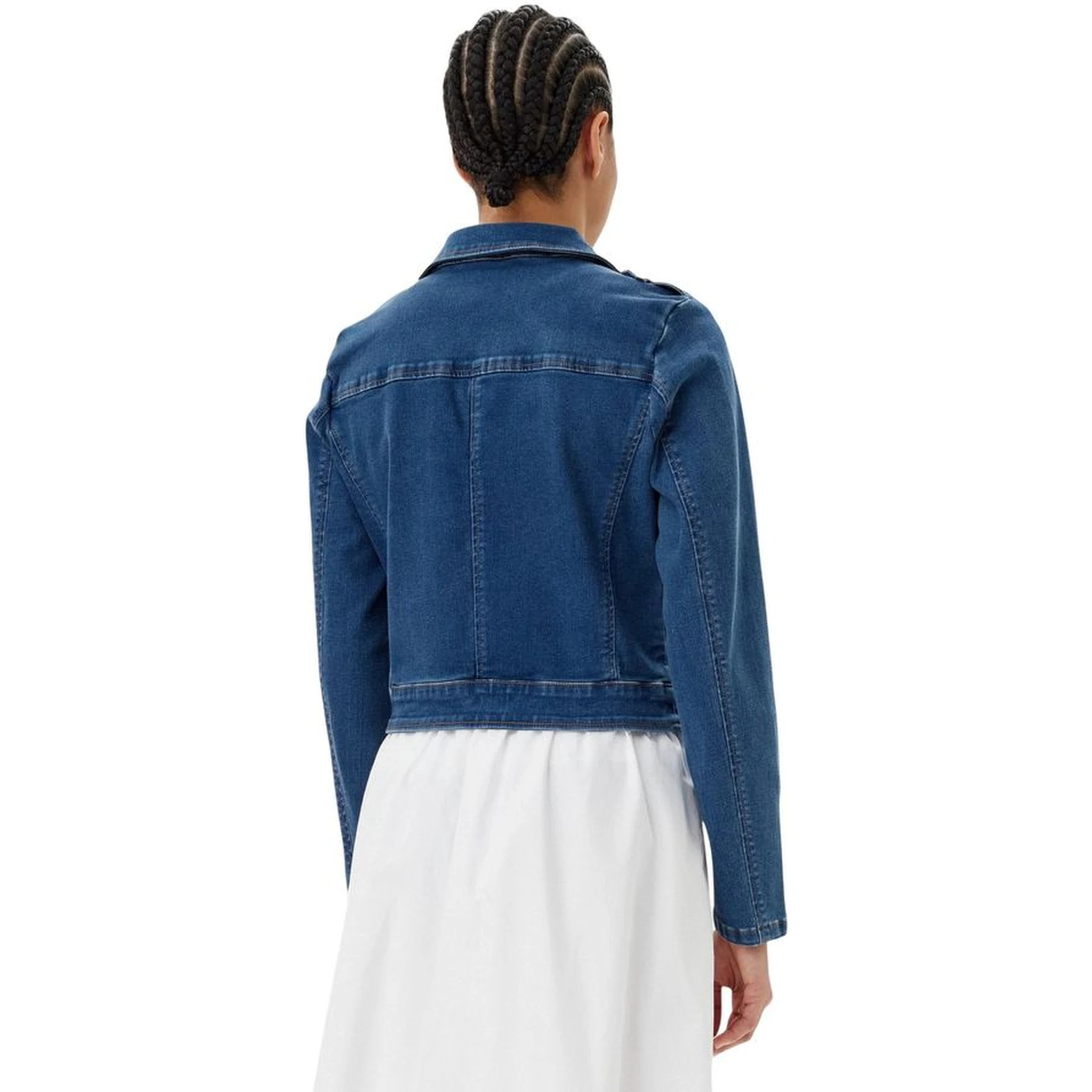 جاكيت جينز قطني أزرق