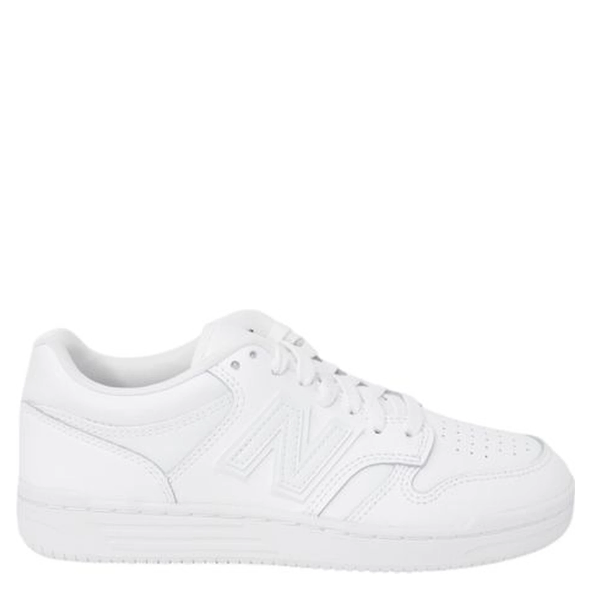 حذاء رياضي أبيض من الجلد