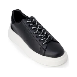 Black Polyethylene Low Top Sneakers