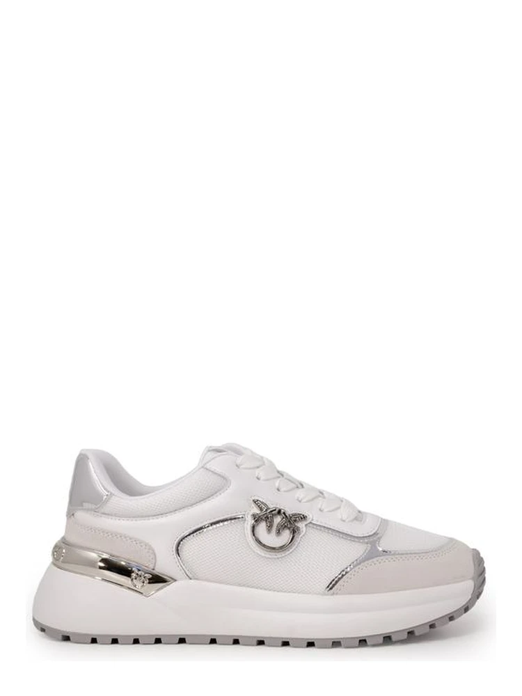 White Leather Low Top Sneakers