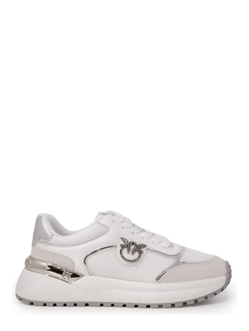 White Leather Low Top Sneakers