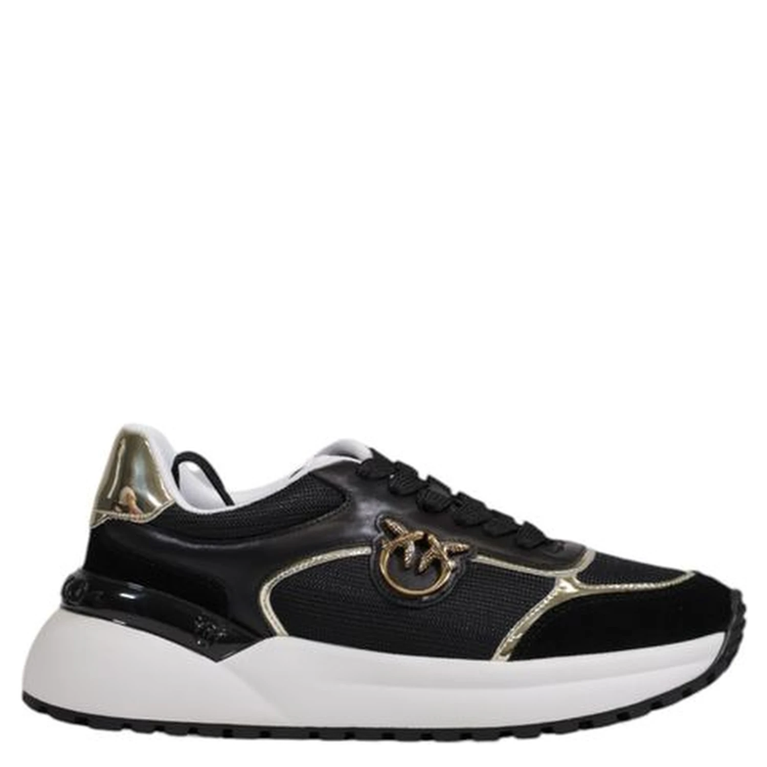 Black Leather Low Top Sneakers
