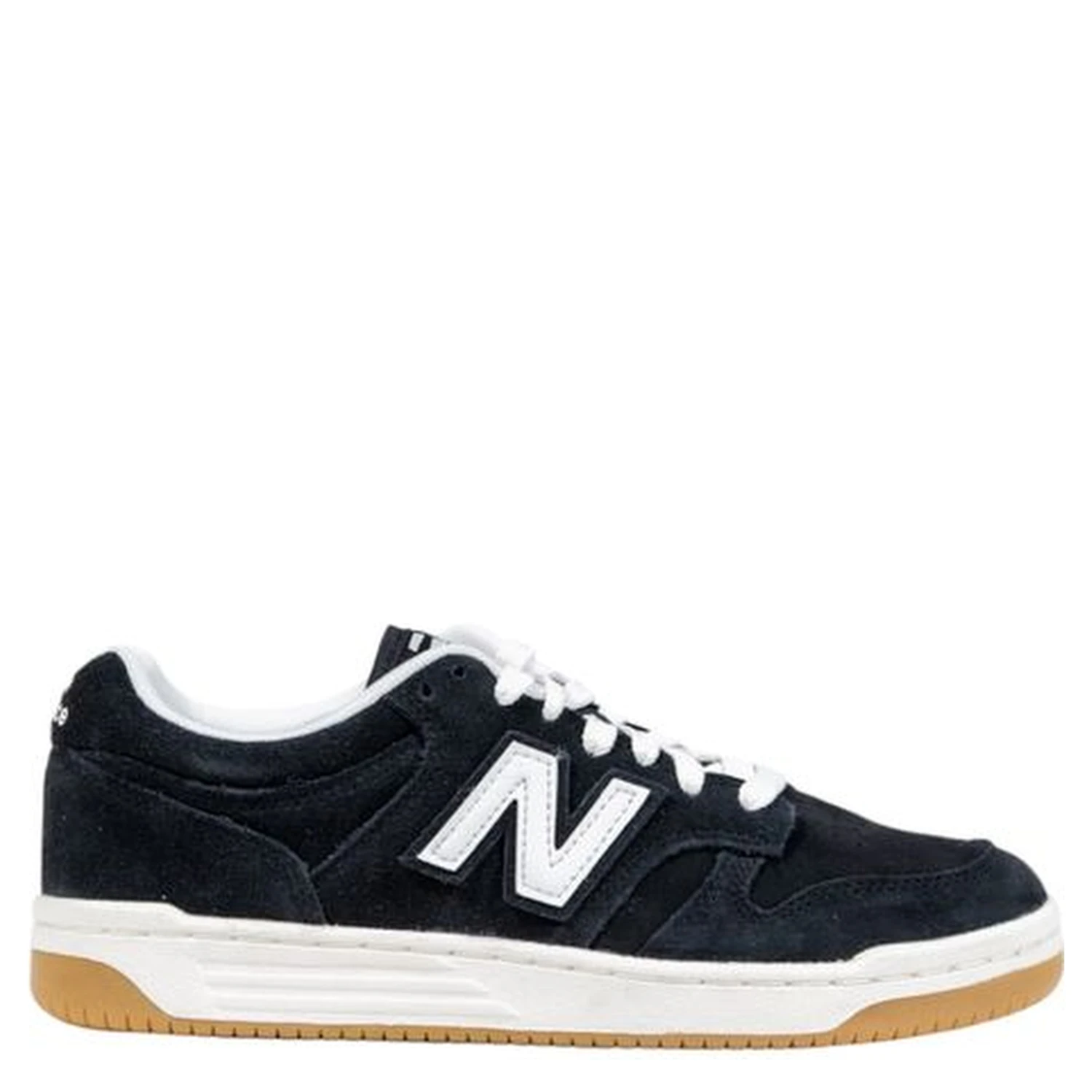 Black And White Leather Athletic Sneakers