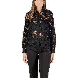 Black Polyester Blouse