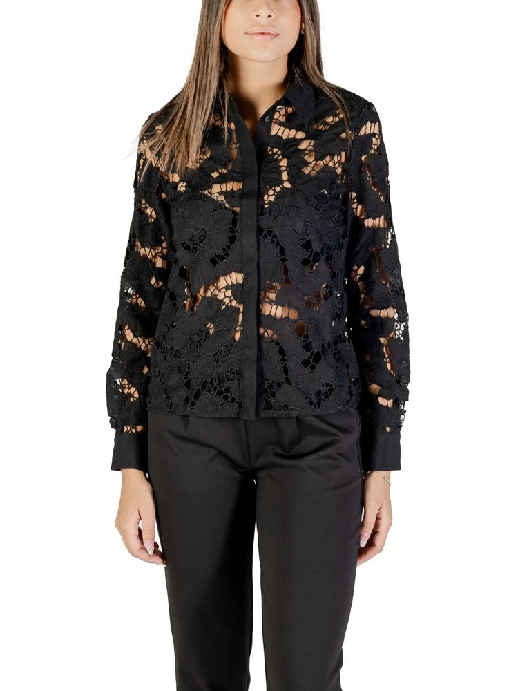 Black Polyester Blouse