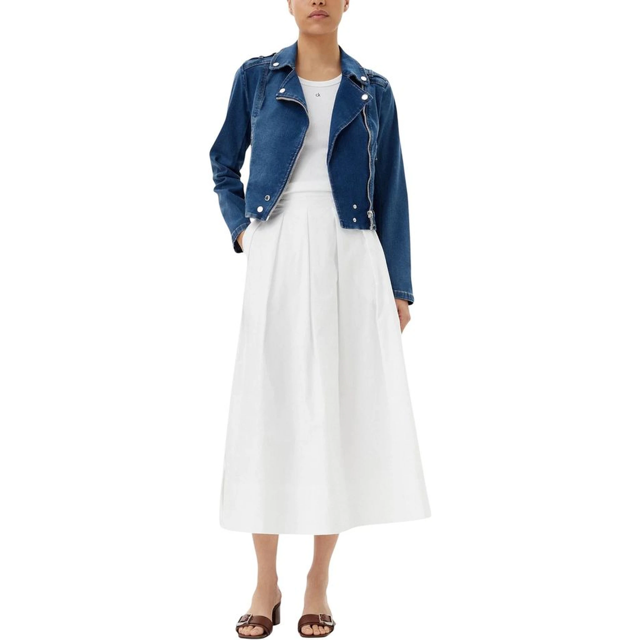 جاكيت جينز قطني أزرق