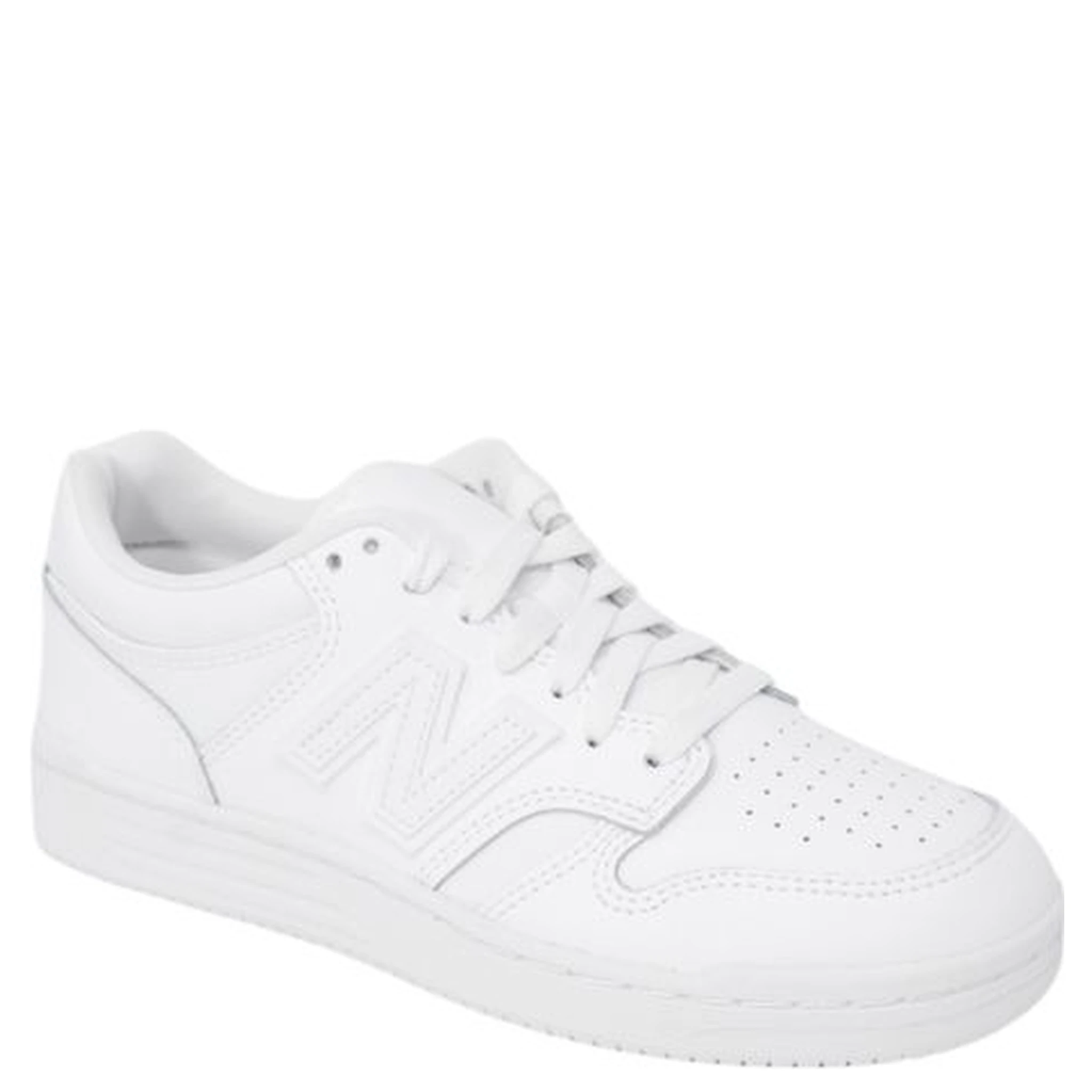 حذاء رياضي أبيض من الجلد