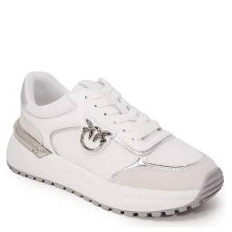 White Leather Low Top Sneakers