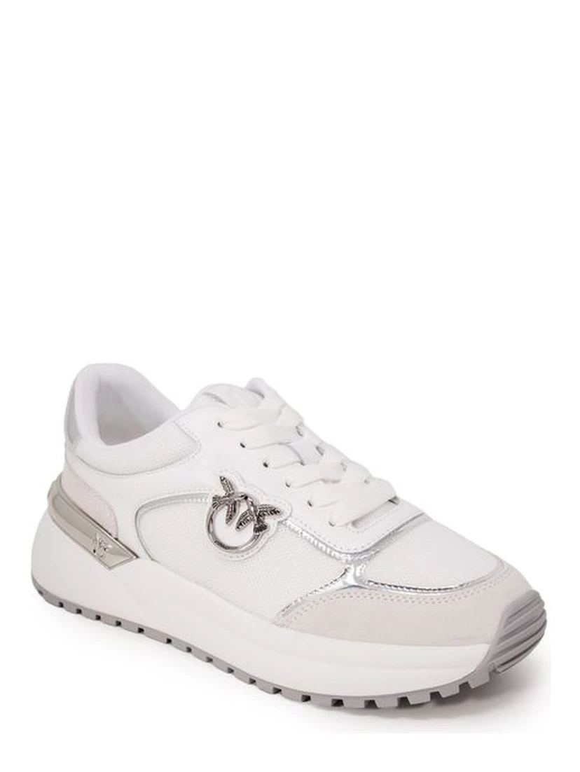 White Leather Low Top Sneakers