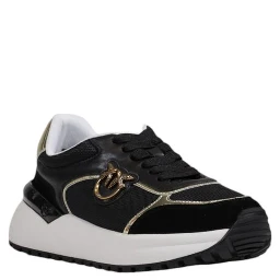 Black Leather Low Top Sneakers