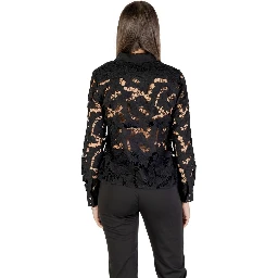 Black Polyester Blouse