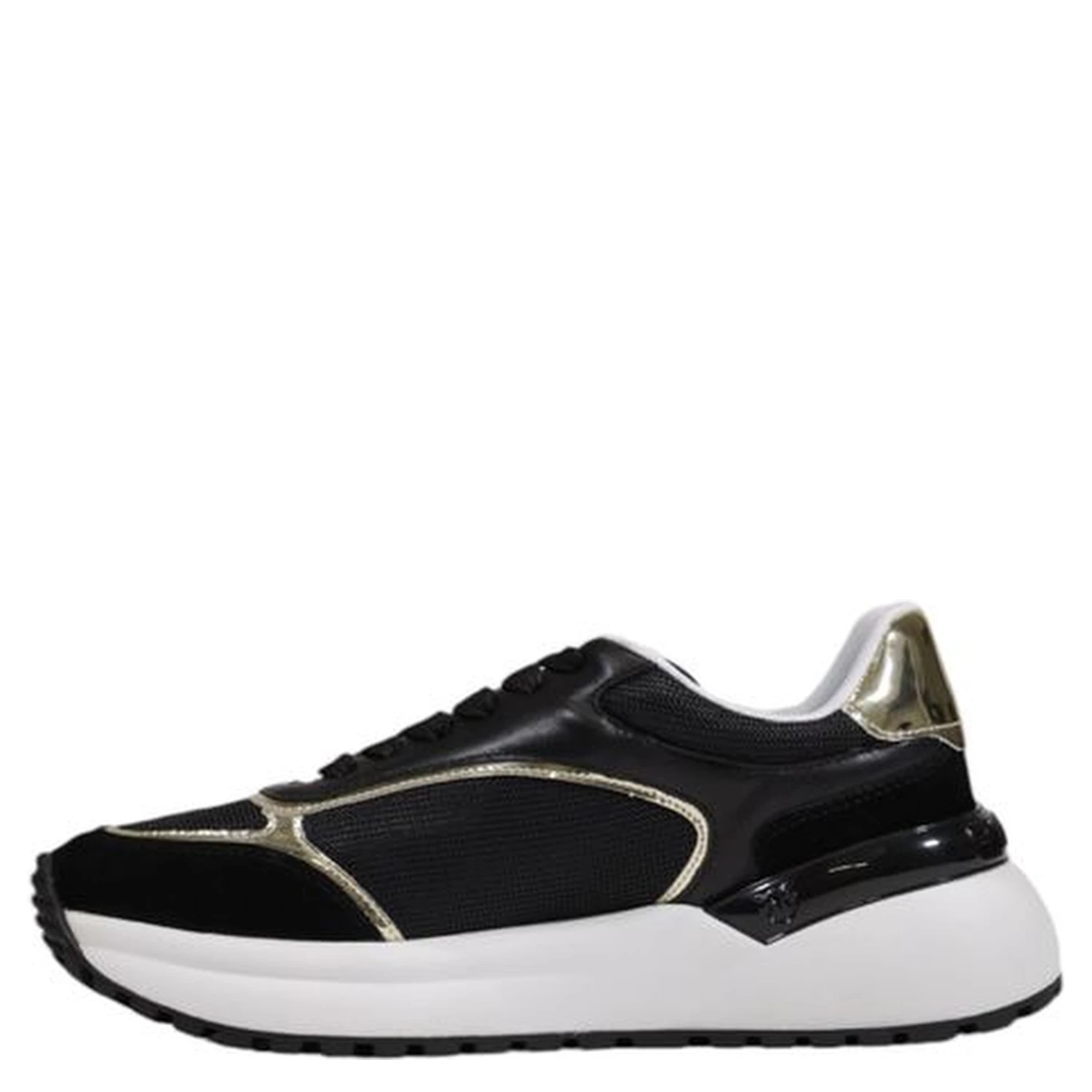 Black Leather Low Top Sneakers