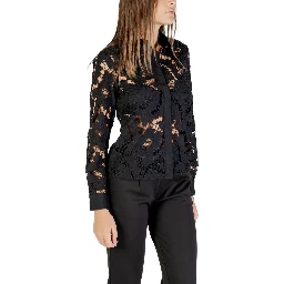 Black Polyester Blouse